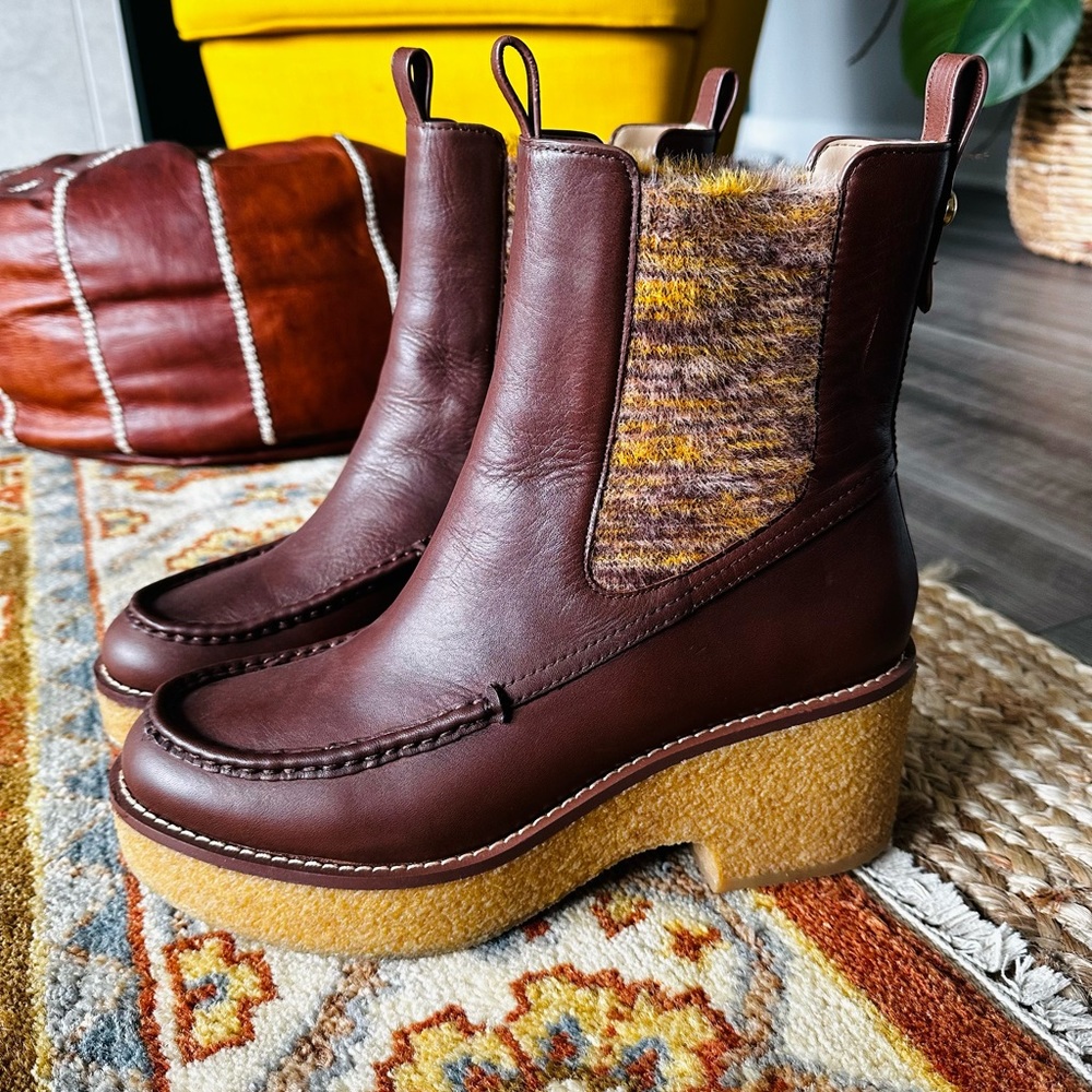 Coach Leather Boots